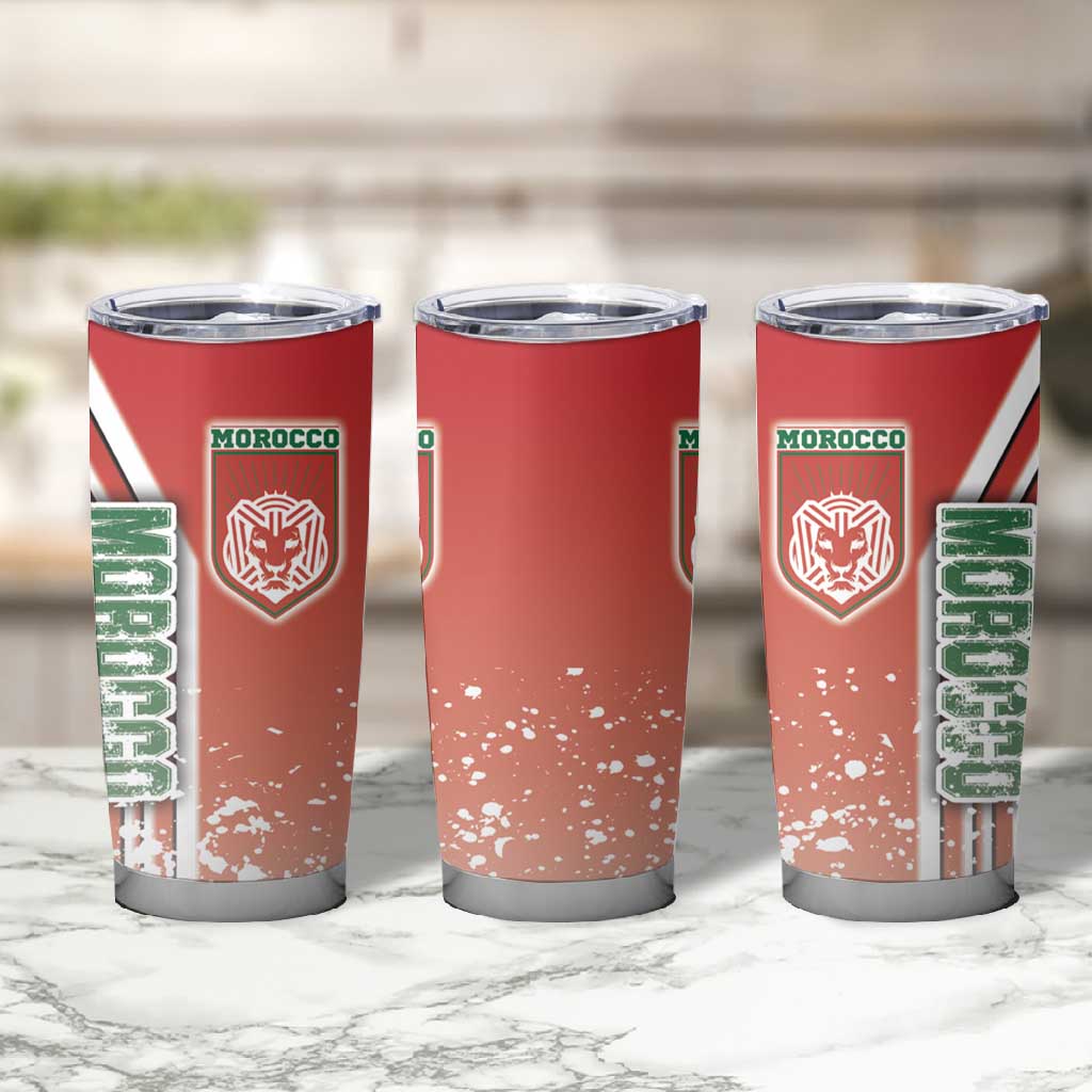 Morocco Soccer Tumbler Cup Atlas Lions Football - Road To Champion DT03