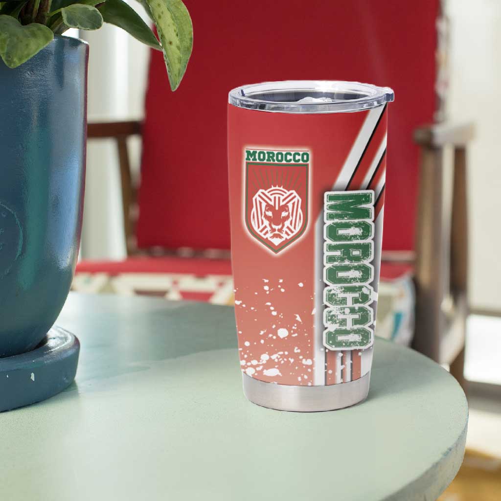 Morocco Soccer Tumbler Cup Atlas Lions Football - Road To Champion DT03