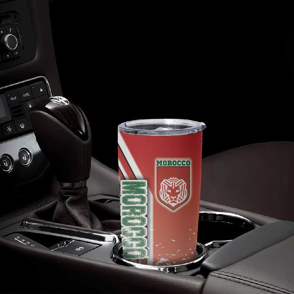 Morocco Soccer Tumbler Cup Atlas Lions Football - Road To Champion DT03