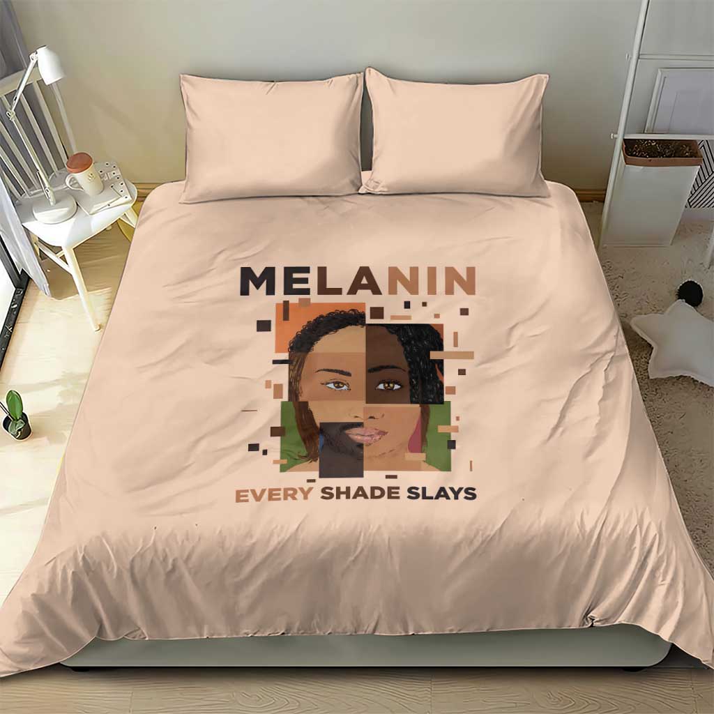 Melanin Every Shade Slays Bedding Set Afro Women DT03