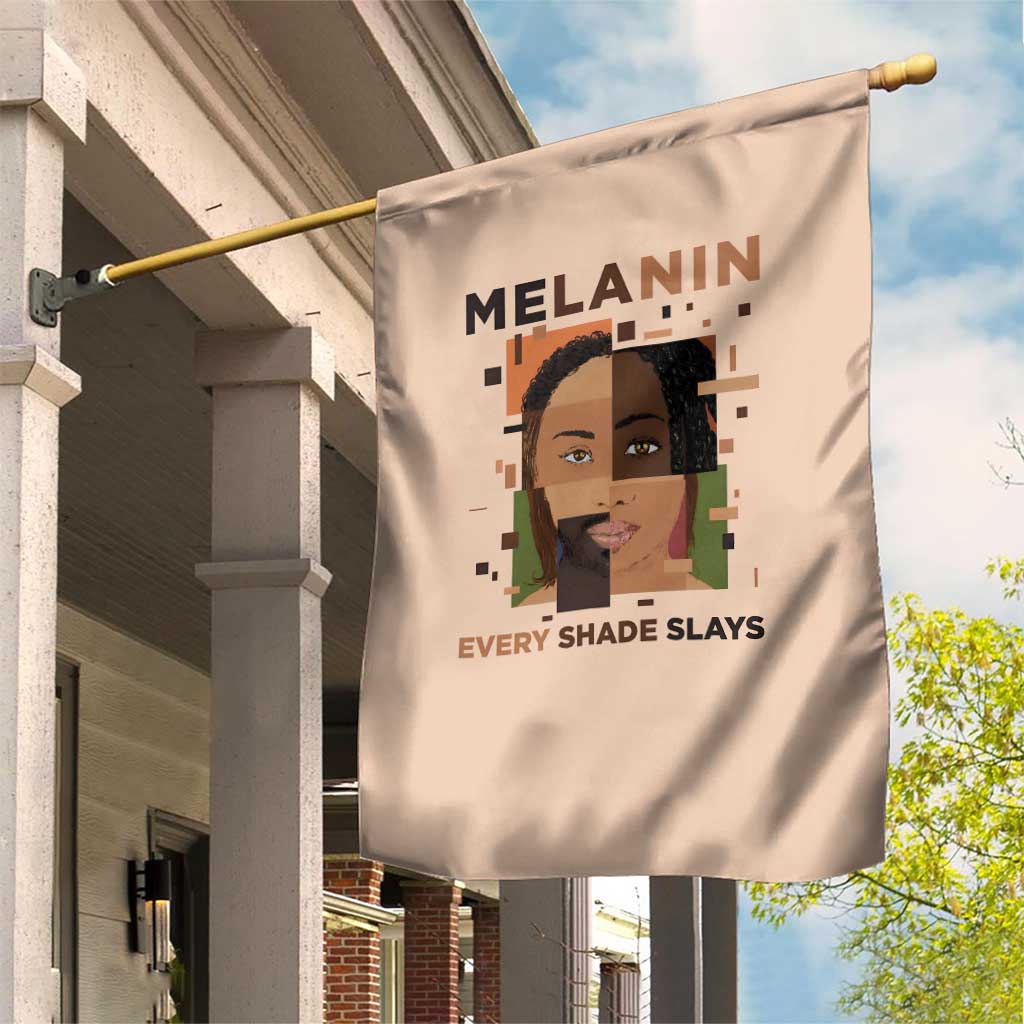 Melanin Every Shade Slays Garden Flag Afro Women DT03