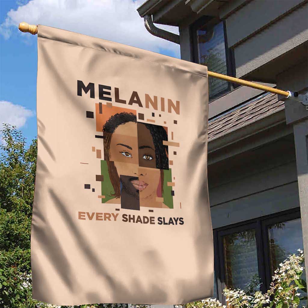Melanin Every Shade Slays Garden Flag Afro Women DT03