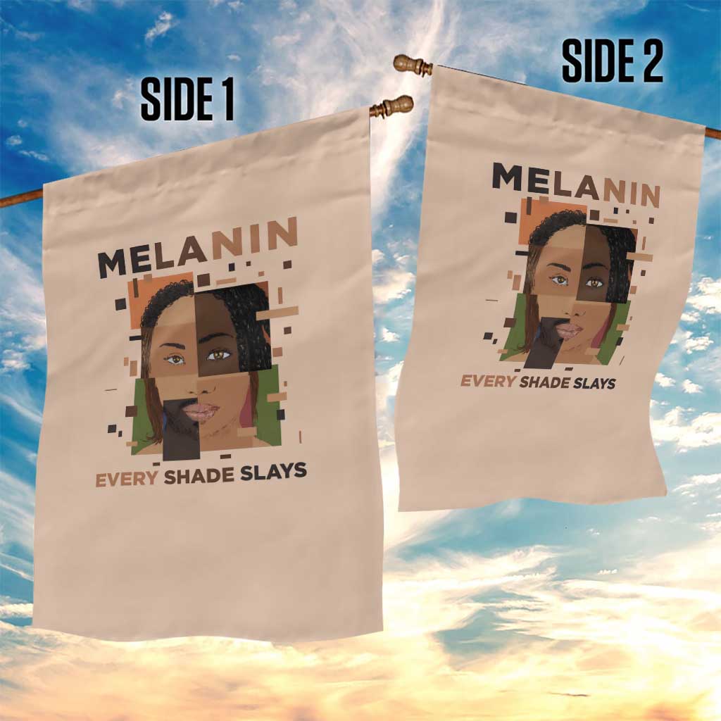 Melanin Every Shade Slays Garden Flag Afro Women DT03