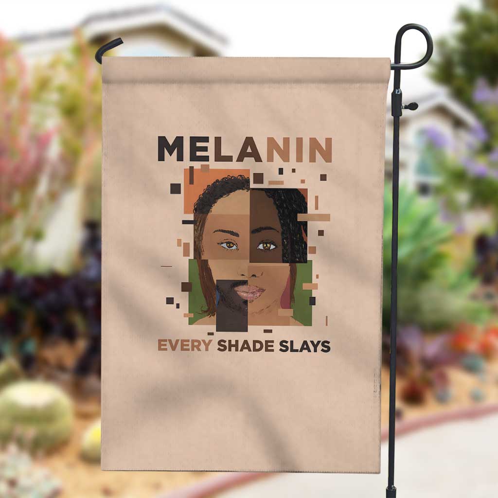 Melanin Every Shade Slays Garden Flag Afro Women DT03