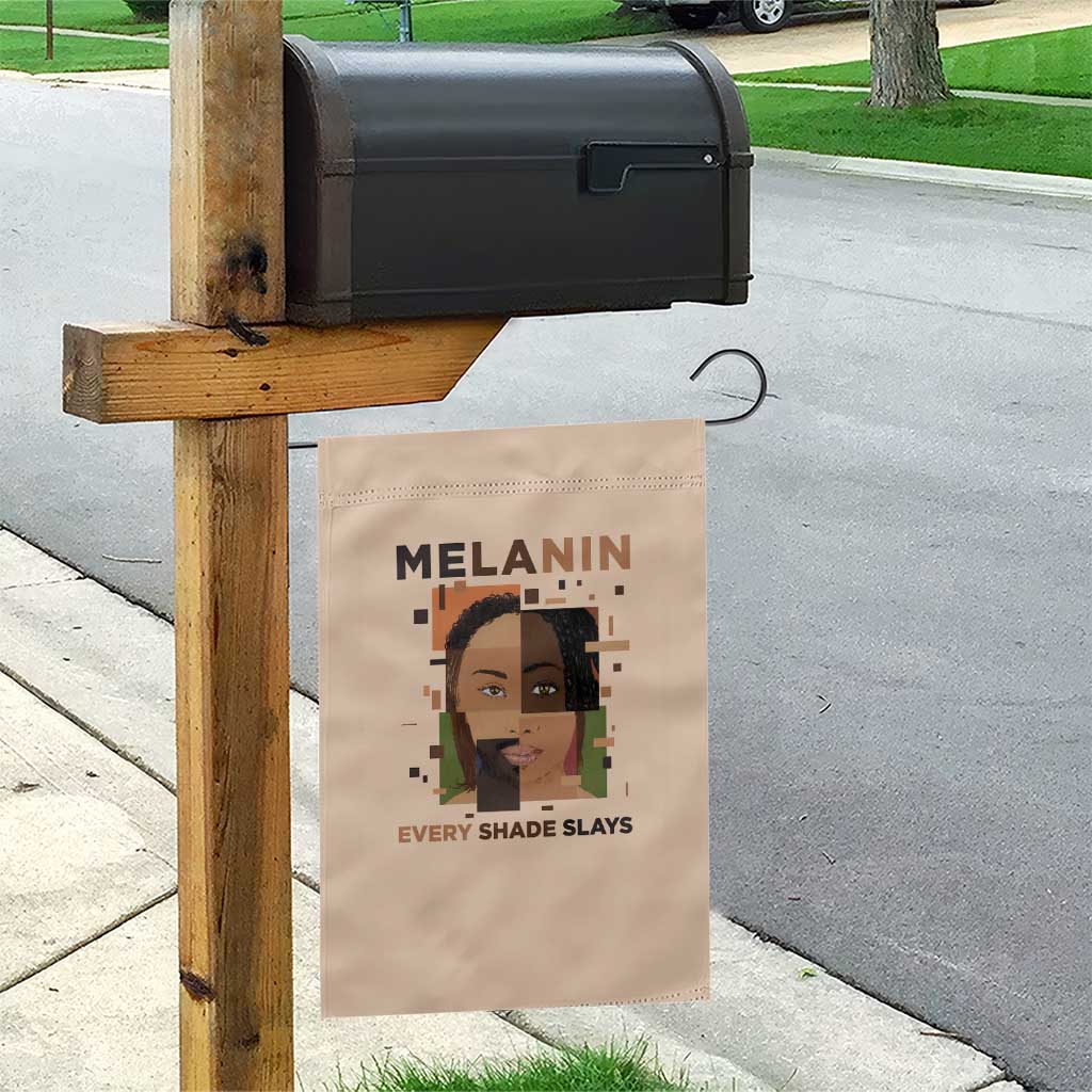 Melanin Every Shade Slays Garden Flag Afro Women DT03