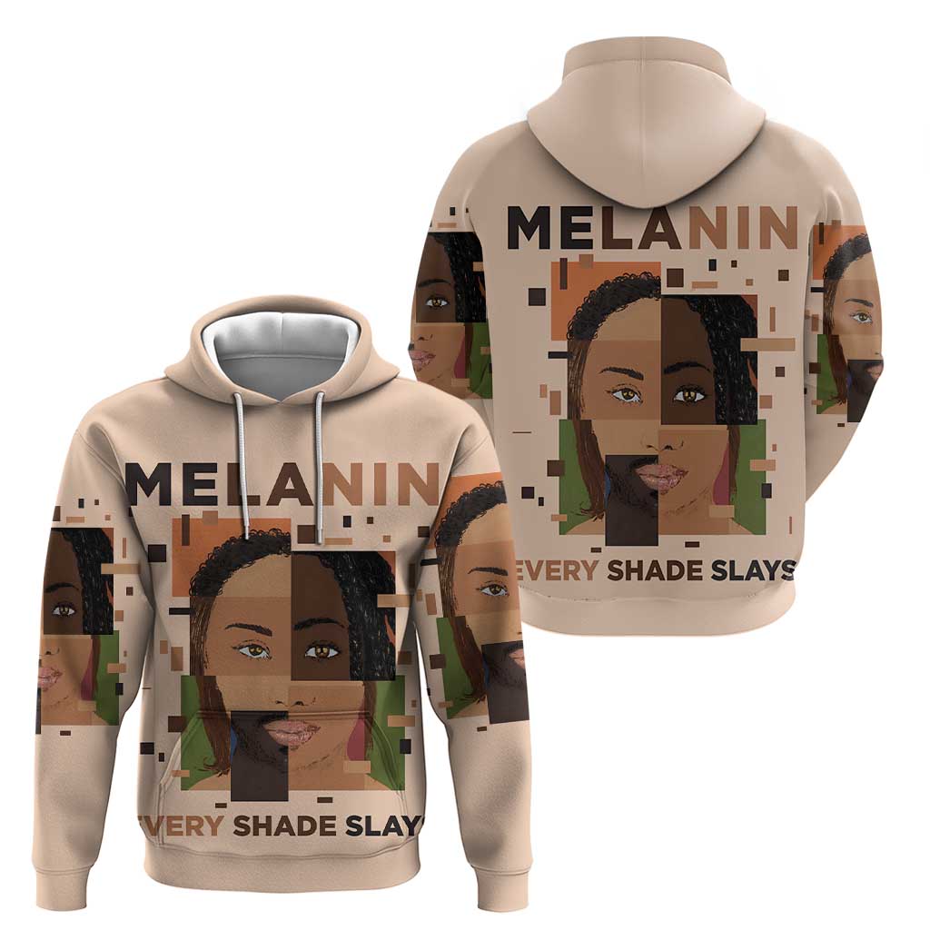 Melanin Every Shade Slays Hoodie African Women DT03