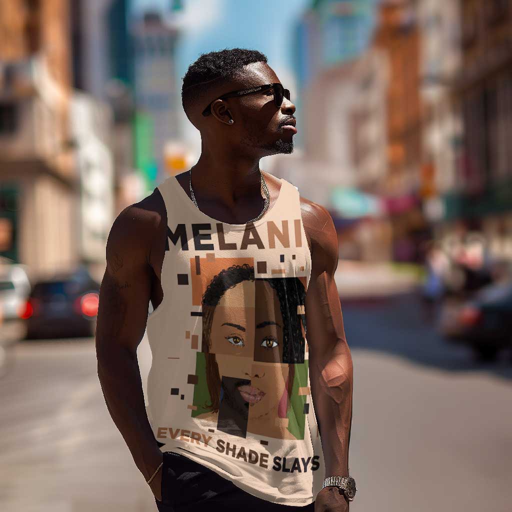 Melanin Every Shade Slays Men Tank Top Afro Women DT03