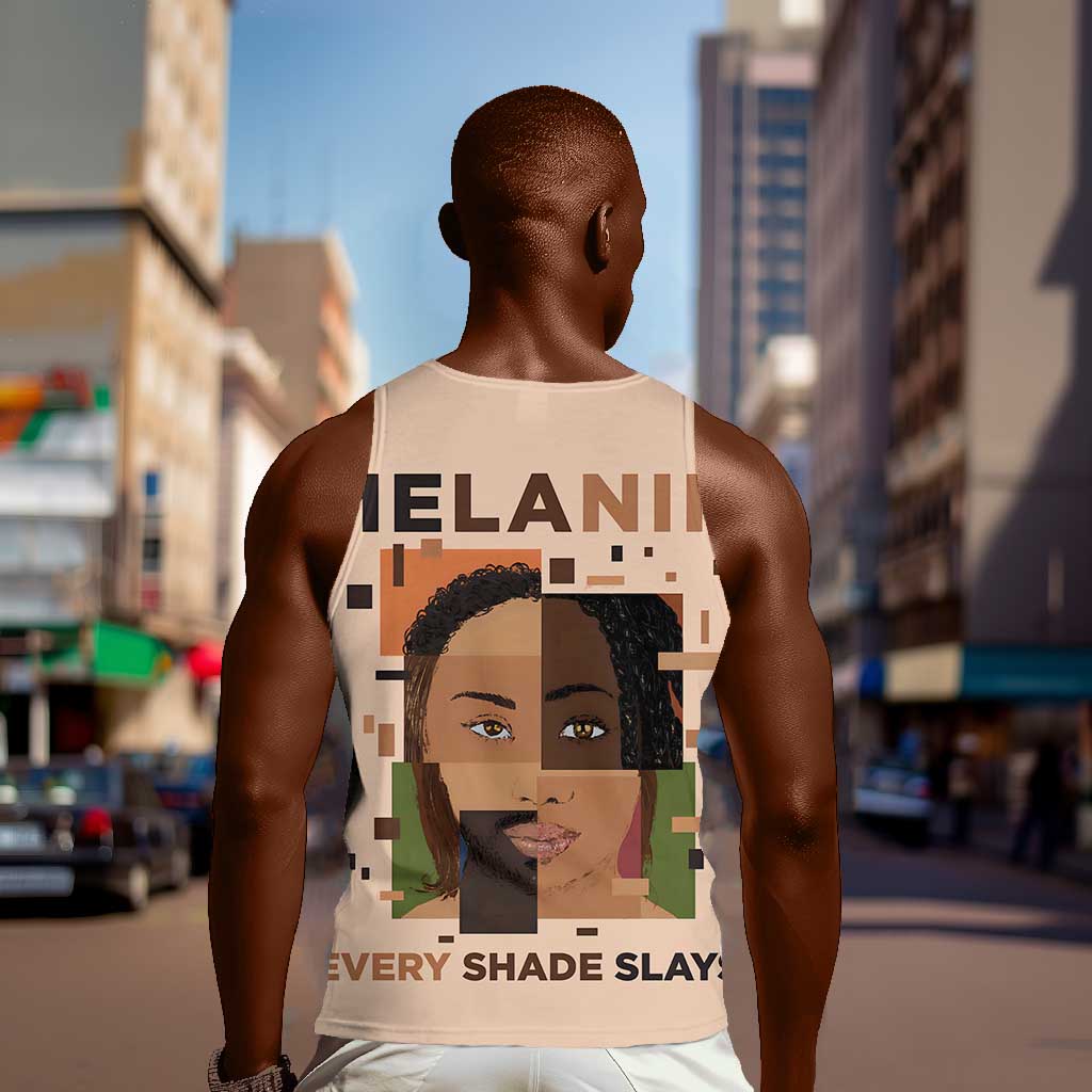 Melanin Every Shade Slays Men Tank Top Afro Women DT03