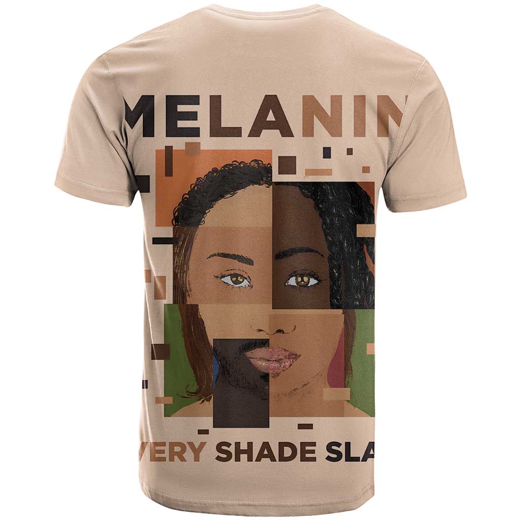 Melanin Every Shade Slays T shirt Afro Women DT03