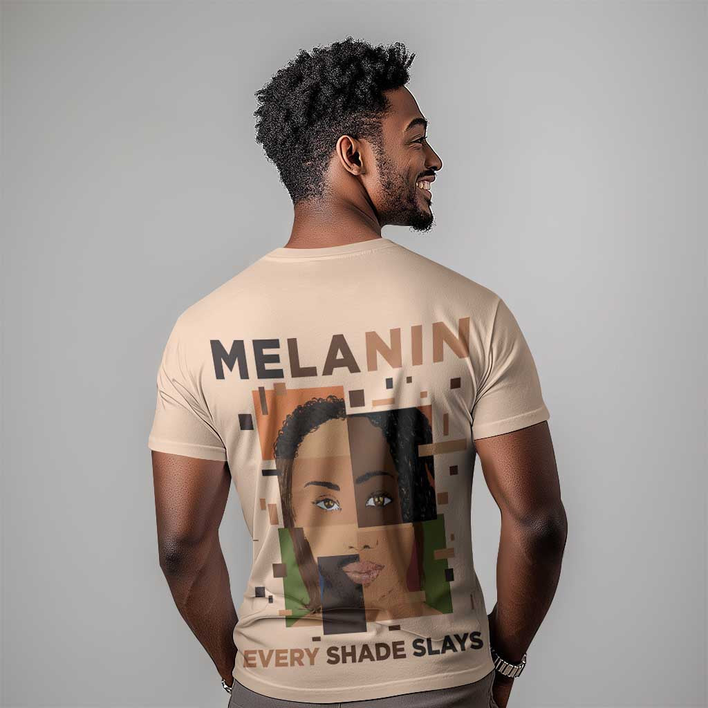 Melanin Every Shade Slays T shirt Afro Women DT03