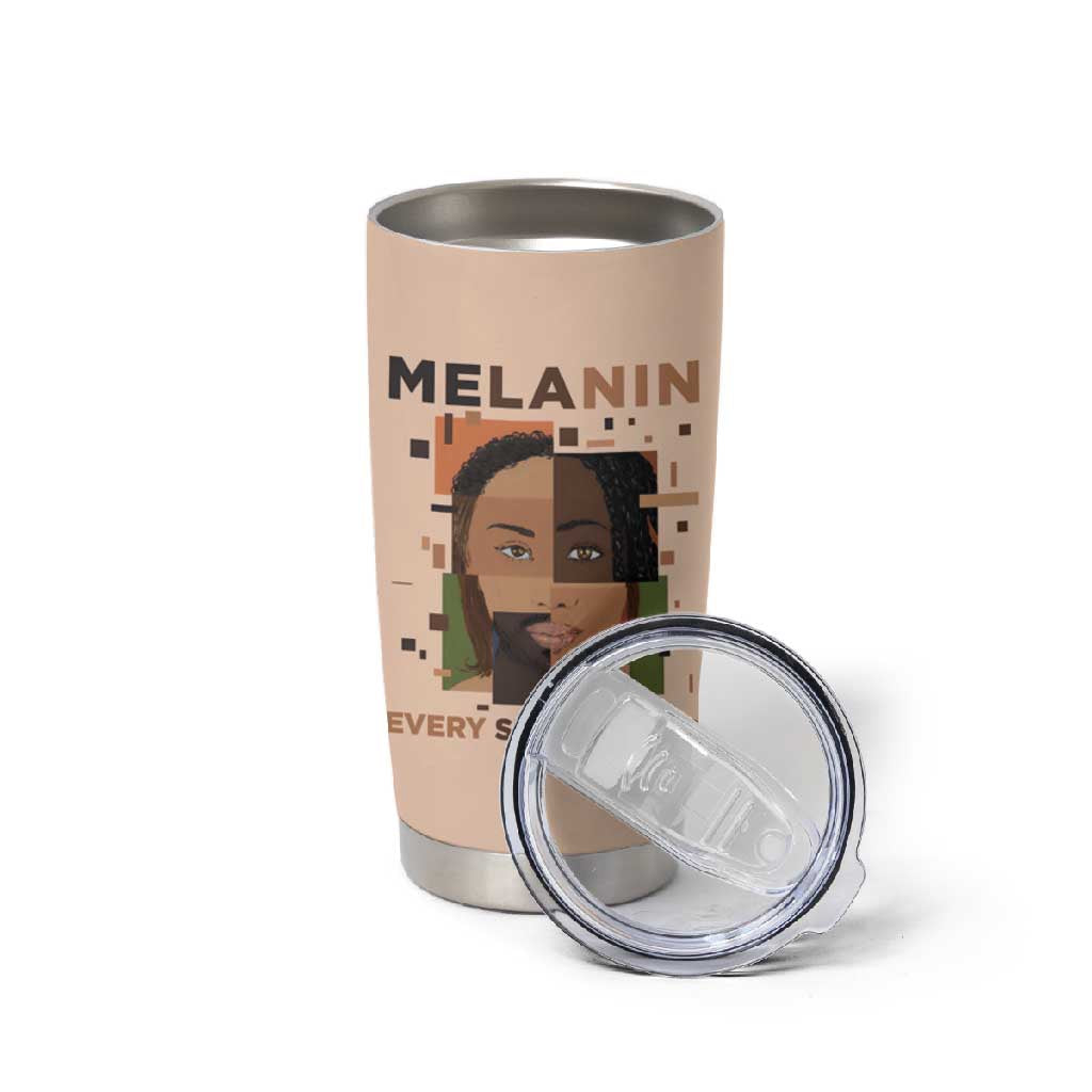 Melanin Every Shade Slays Tumbler Cup Afro Women DT03