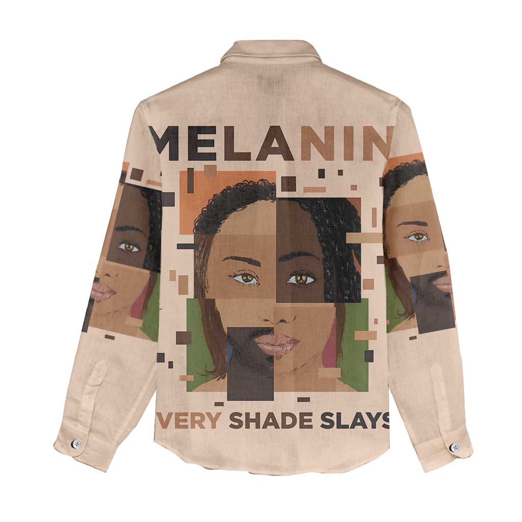 Melanin Every Shade Slays Women Casual Shirt Afro Women DT03