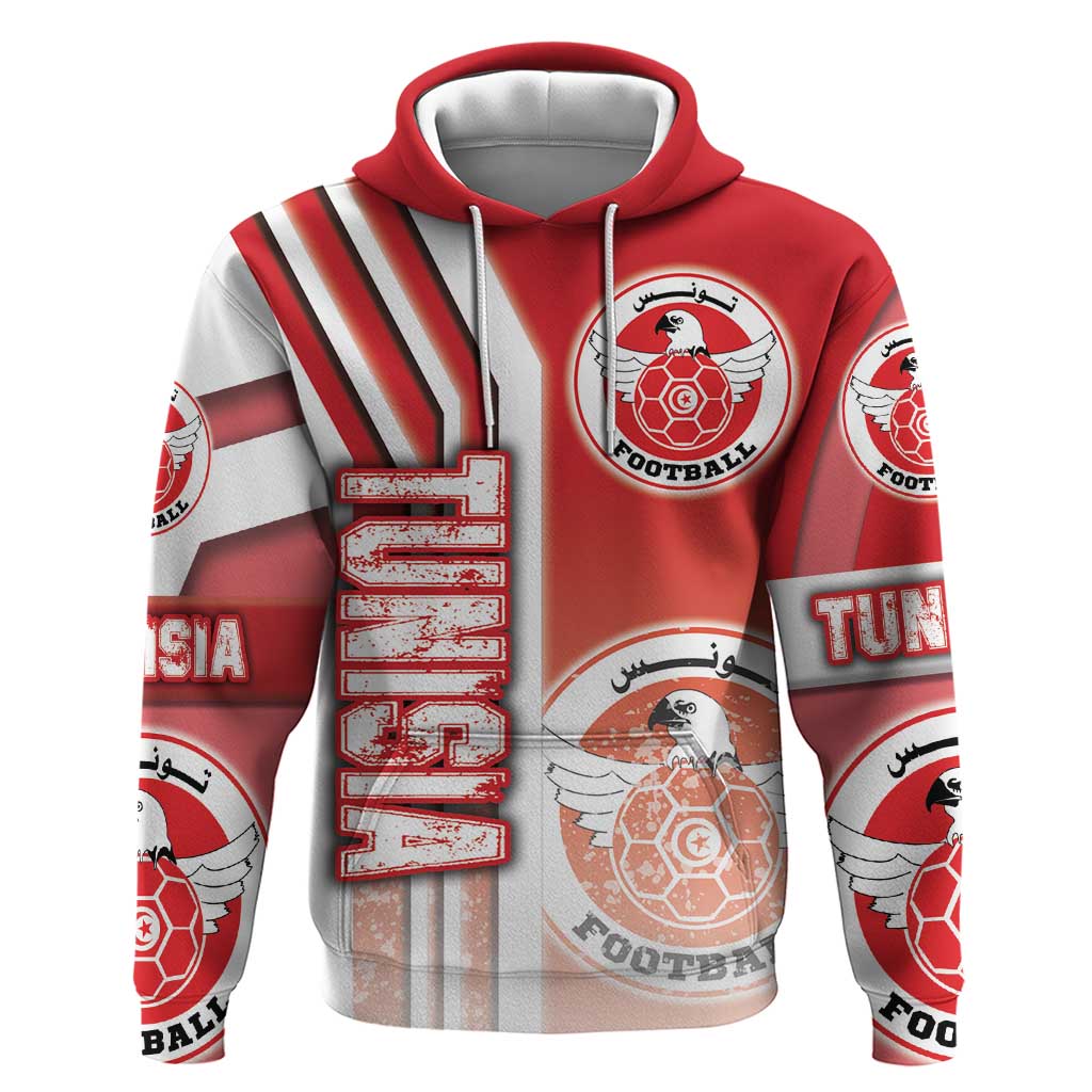 Tunisia Football Hoodie Eagles of Carthage Soccer - Road To Champion DT03