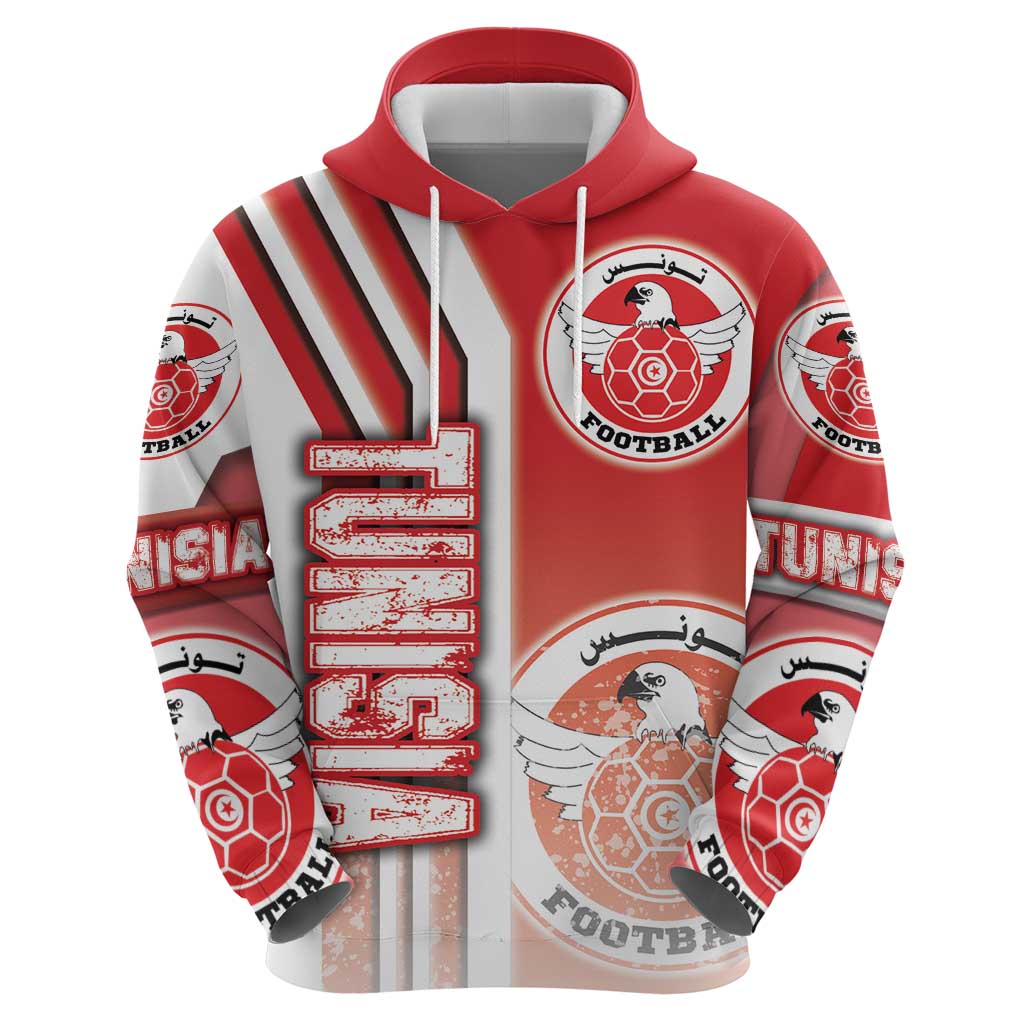 Tunisia Football Hoodie Eagles of Carthage Soccer - Road To Champion DT03
