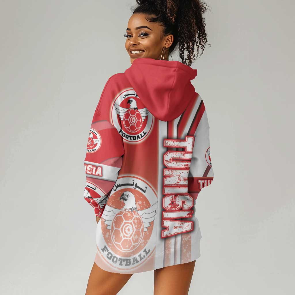 Tunisia Soccer Hoodie Dress Eagles of Carthage Football - Road To Champion DT03