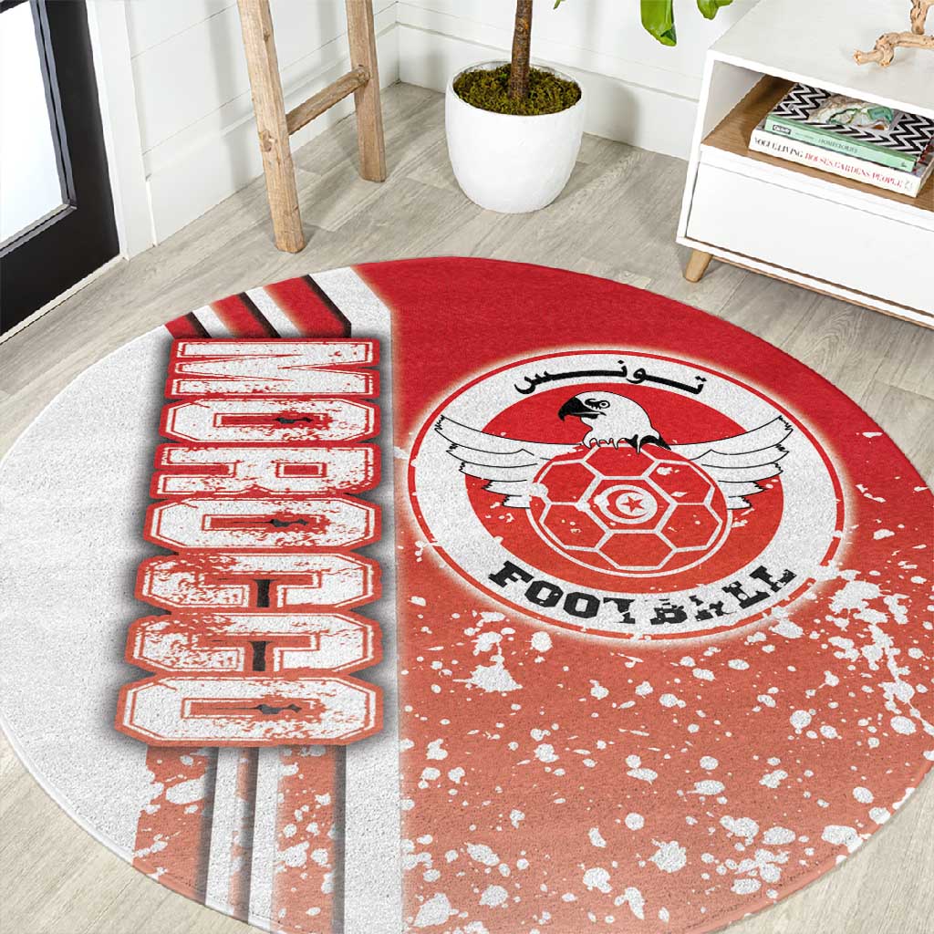 Tunisia Soccer Round Carpet Eagles of Carthage Football - Road To Champion DT03