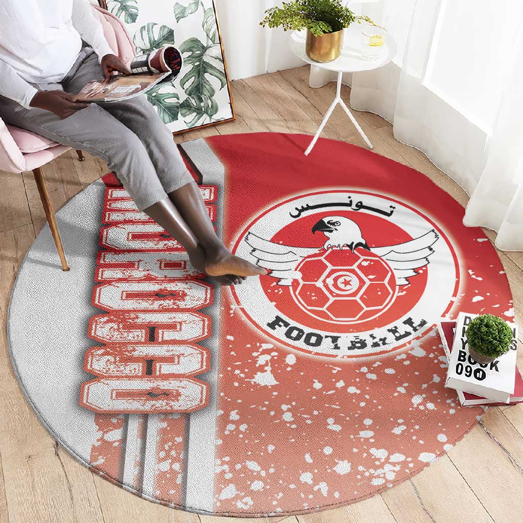 Tunisia Soccer Round Carpet Eagles of Carthage Football - Road To Champion DT03