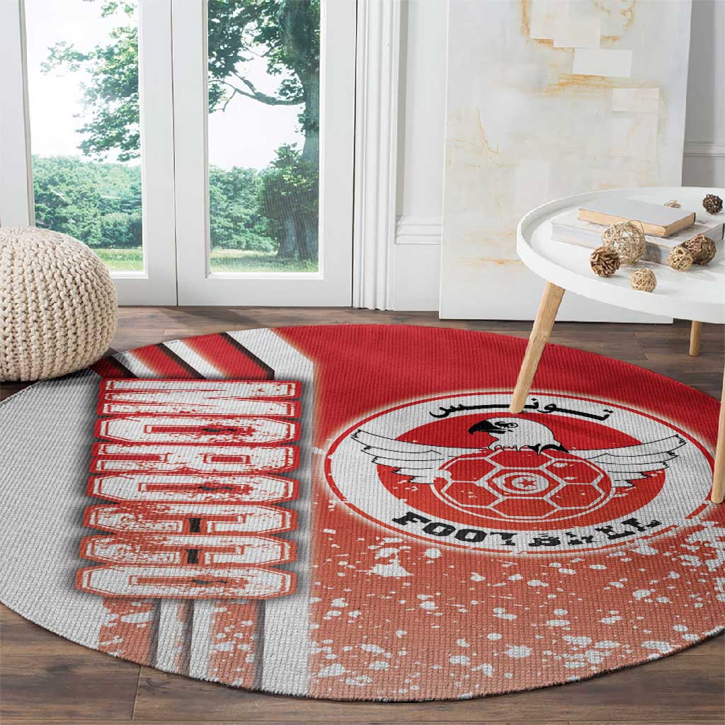 Tunisia Soccer Round Carpet Eagles of Carthage Football - Road To Champion DT03
