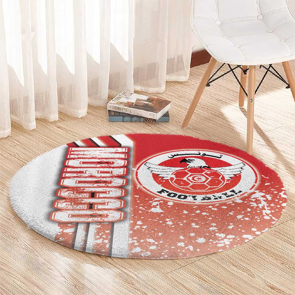 Tunisia Soccer Round Carpet Eagles of Carthage Football - Road To Champion DT03