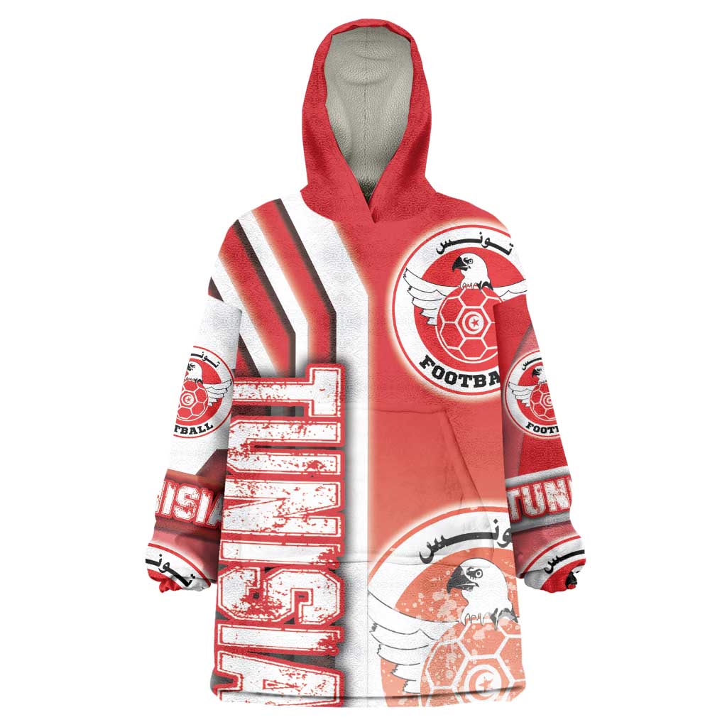 Tunisia Soccer Wearable Blanket Hoodie Eagles of Carthage Football - Road To Champion DT03