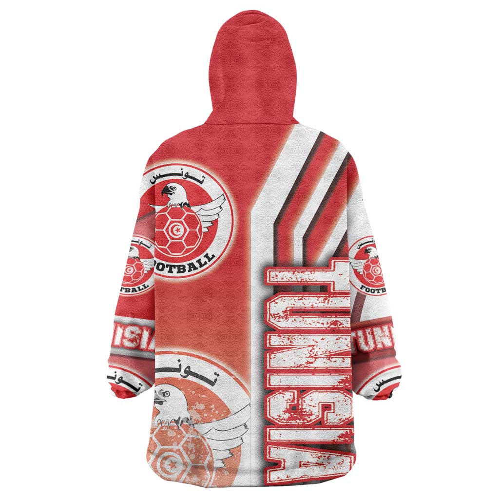 Tunisia Soccer Wearable Blanket Hoodie Eagles of Carthage Football - Road To Champion DT03