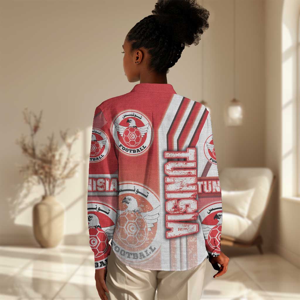 Tunisia Soccer Women Casual Shirt Eagles of Carthage Football - Road To Champion DT03