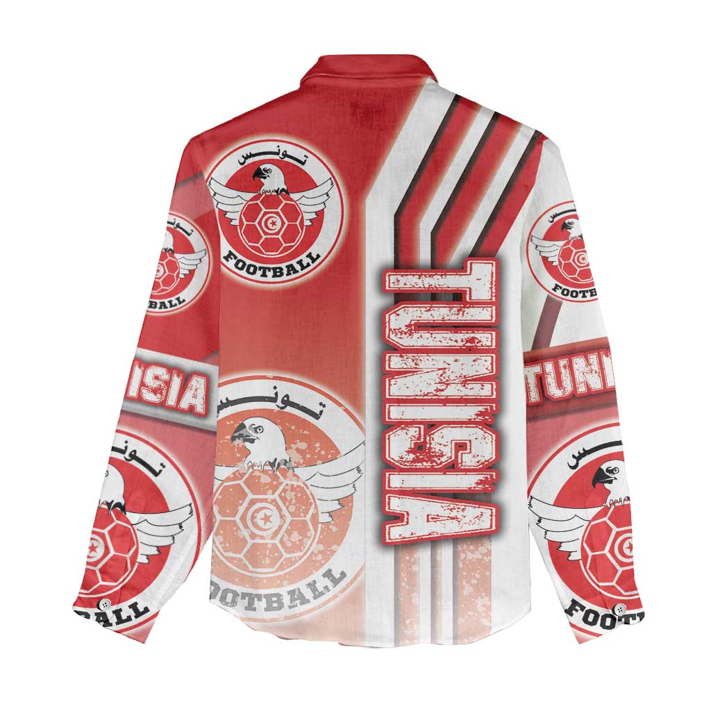 Tunisia Soccer Women Casual Shirt Eagles of Carthage Football - Road To Champion DT03