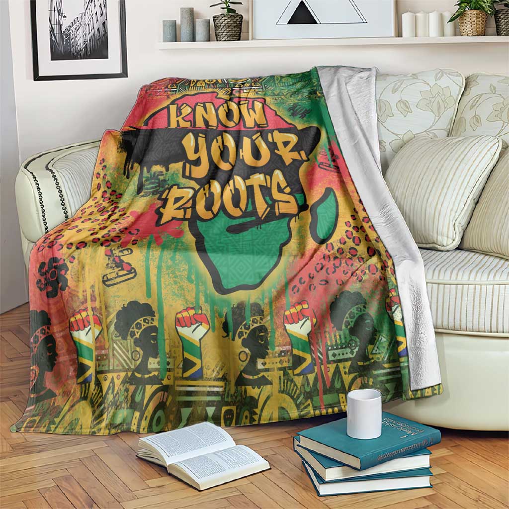 Africa Map Graffiti Blanket Know You Roots Art Style DT03
