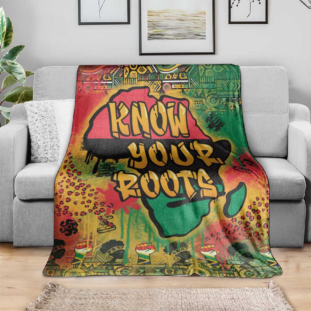 Africa Map Graffiti Blanket Know You Roots Art Style DT03