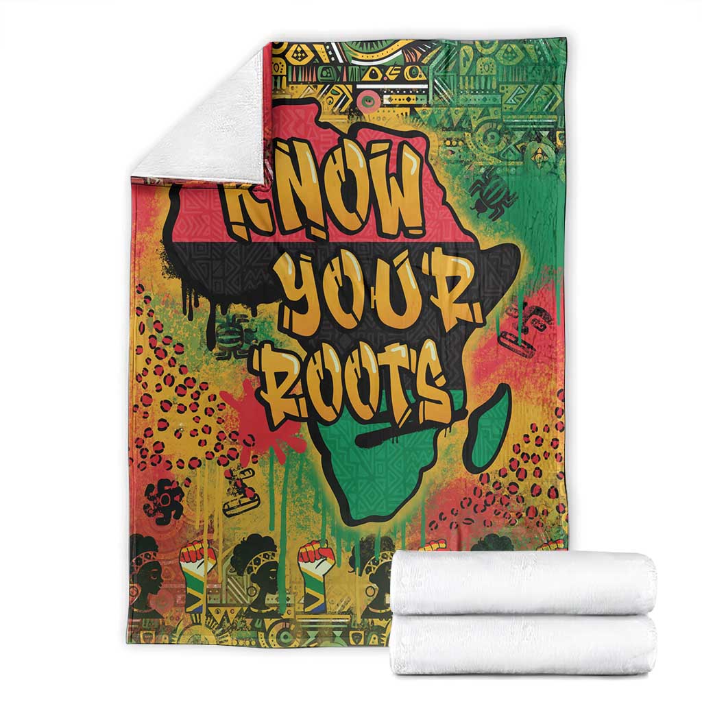Africa Map Graffiti Blanket Know You Roots Art Style DT03