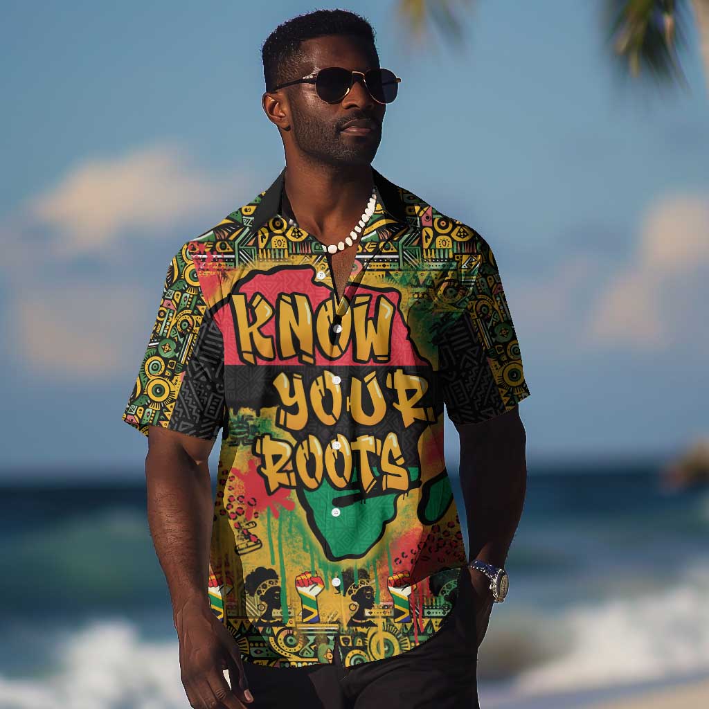 Africa Map Graffiti Hawaiian Shirt Know You Roots Art Style DT03