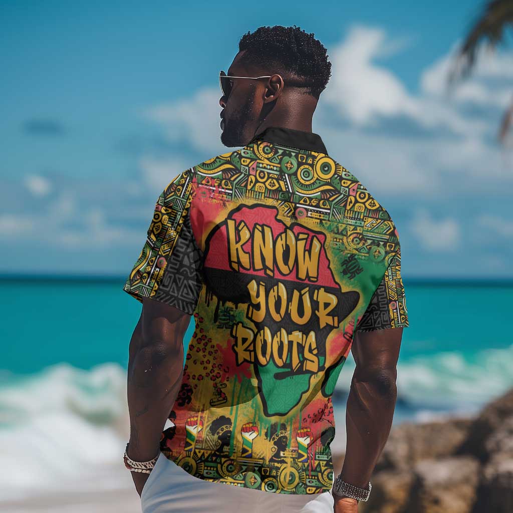 Africa Map Graffiti Hawaiian Shirt Know You Roots Art Style DT03
