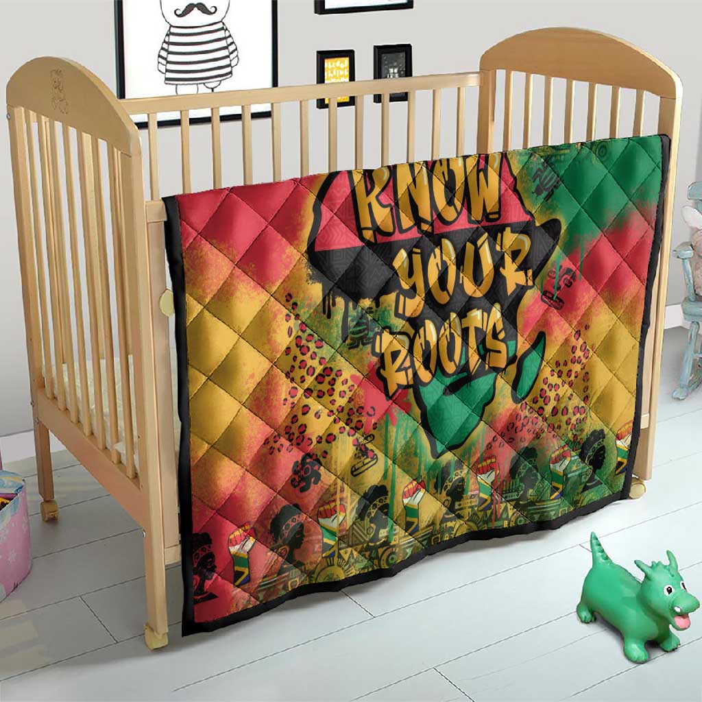 Africa Map Graffiti Quilt Know You Roots Art Style DT03