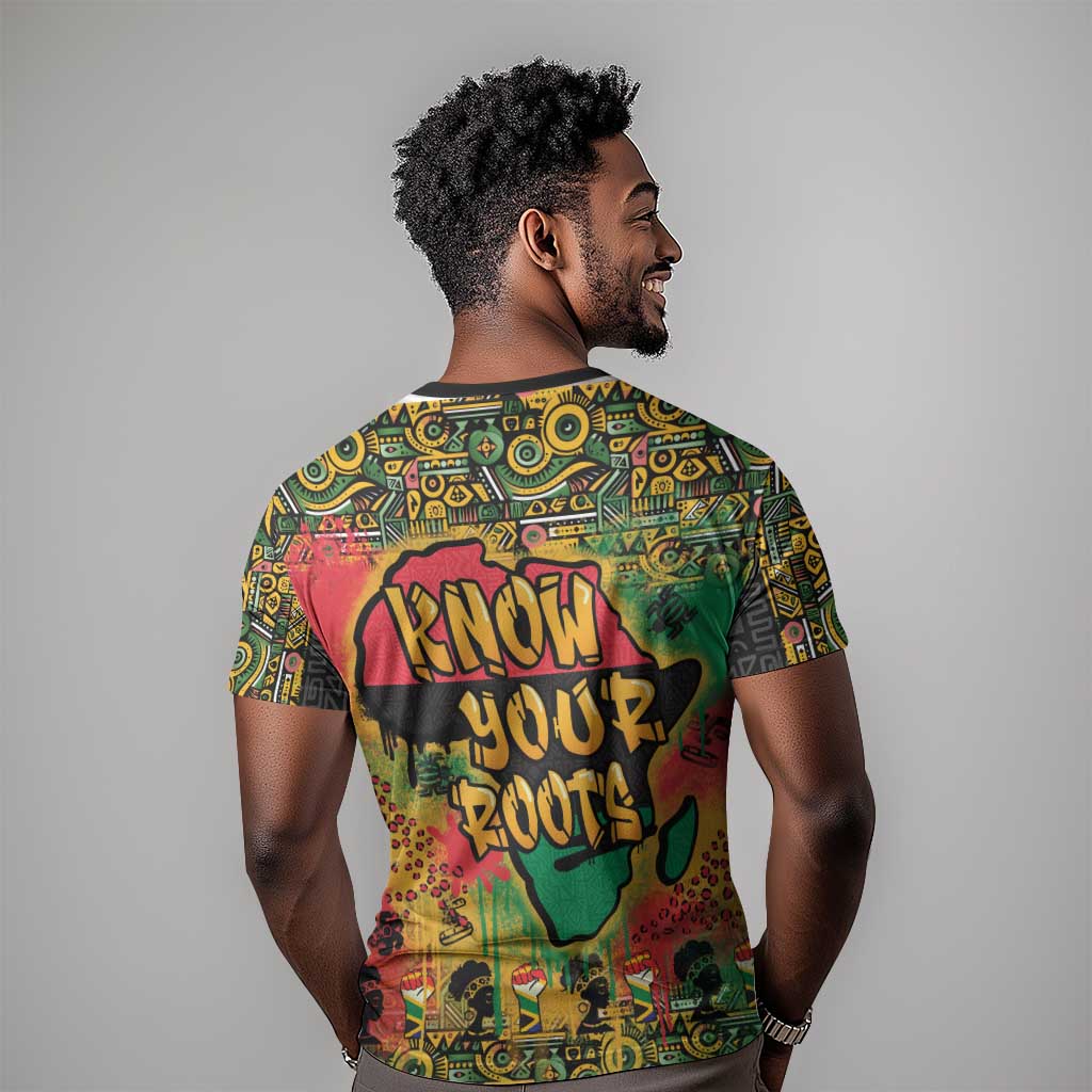Africa Map Graffiti T shirt Know You Roots Art Style DT03
