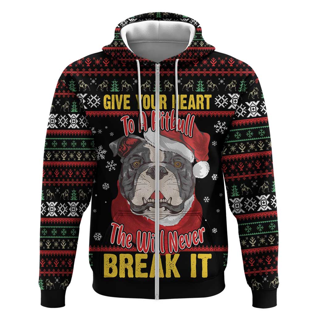 Give Your Heart Pitbull Dog Hoodie The Will Never Break It DT03