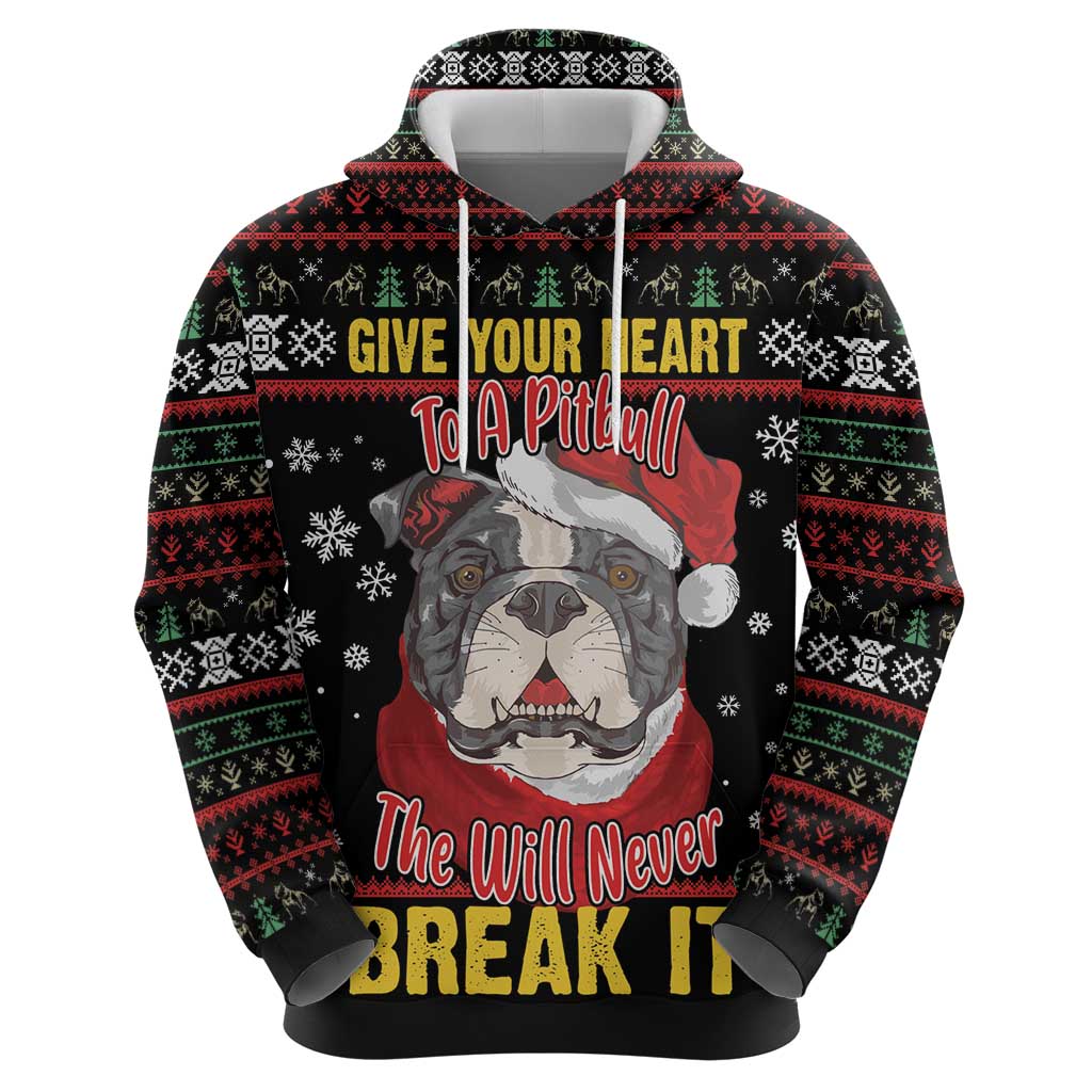 Give Your Heart Pitbull Dog Hoodie The Will Never Break It DT03