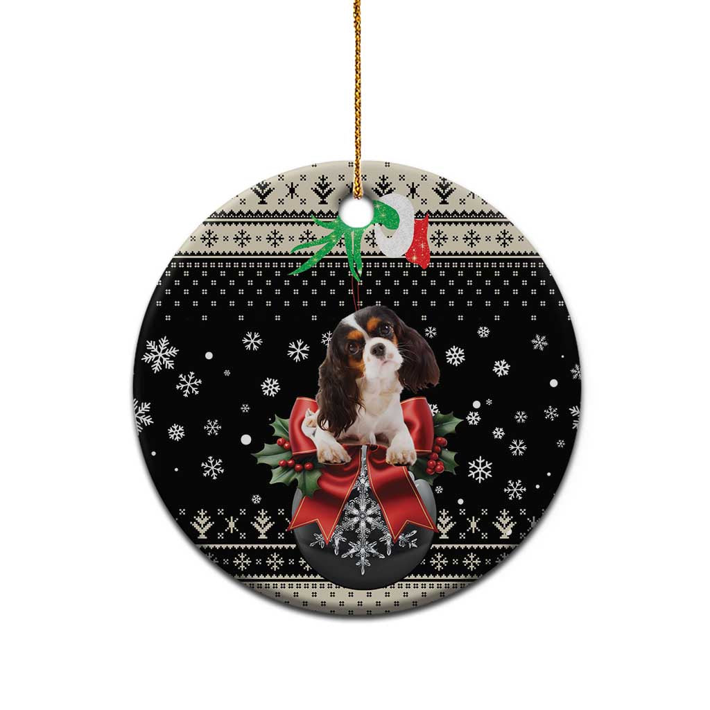 Cavalier King Charles Spaniel Xmas Ball Ceramic Ornament Christmas Dog Lovers DT03