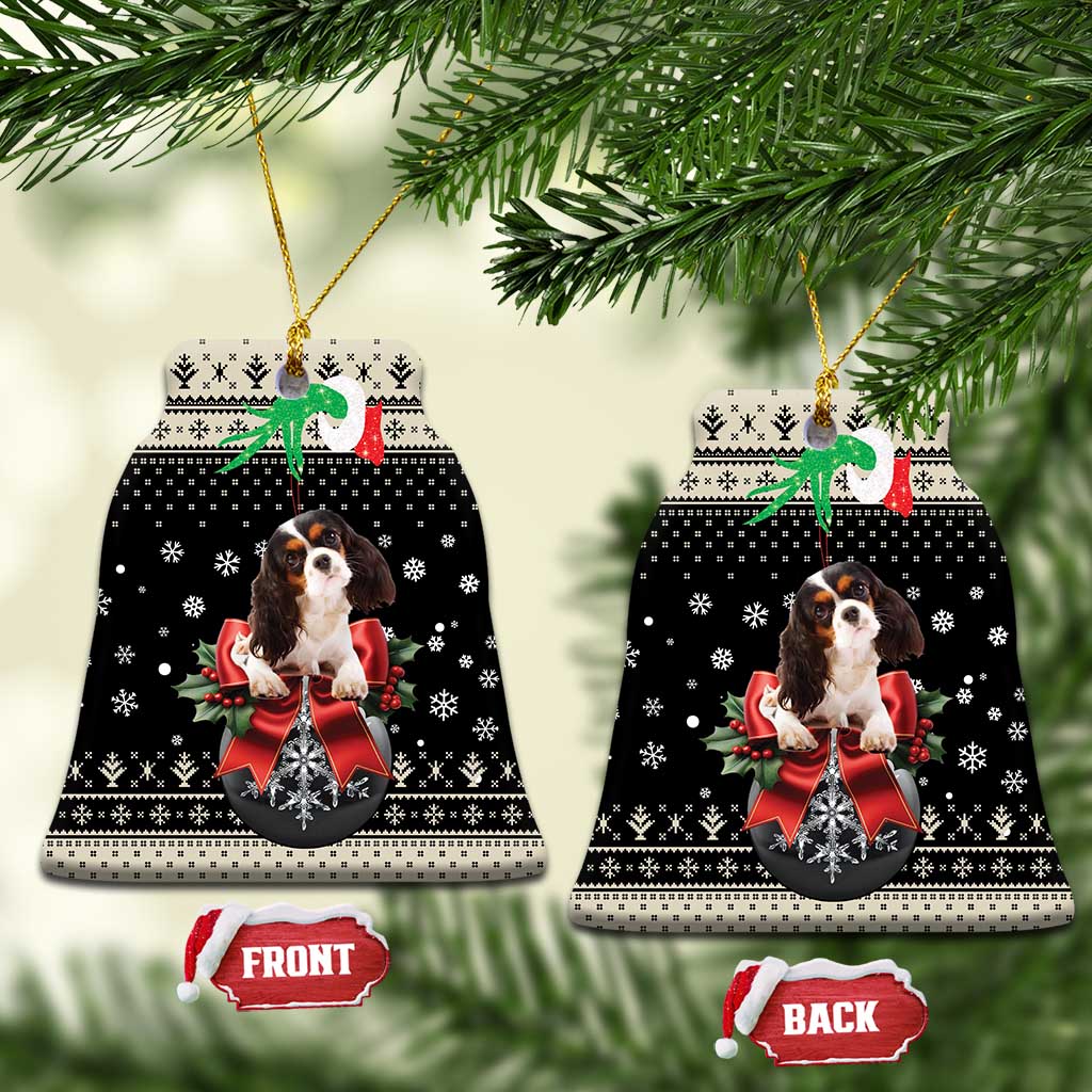 Cavalier King Charles Spaniel Xmas Ball Ceramic Ornament Christmas Dog Lovers DT03