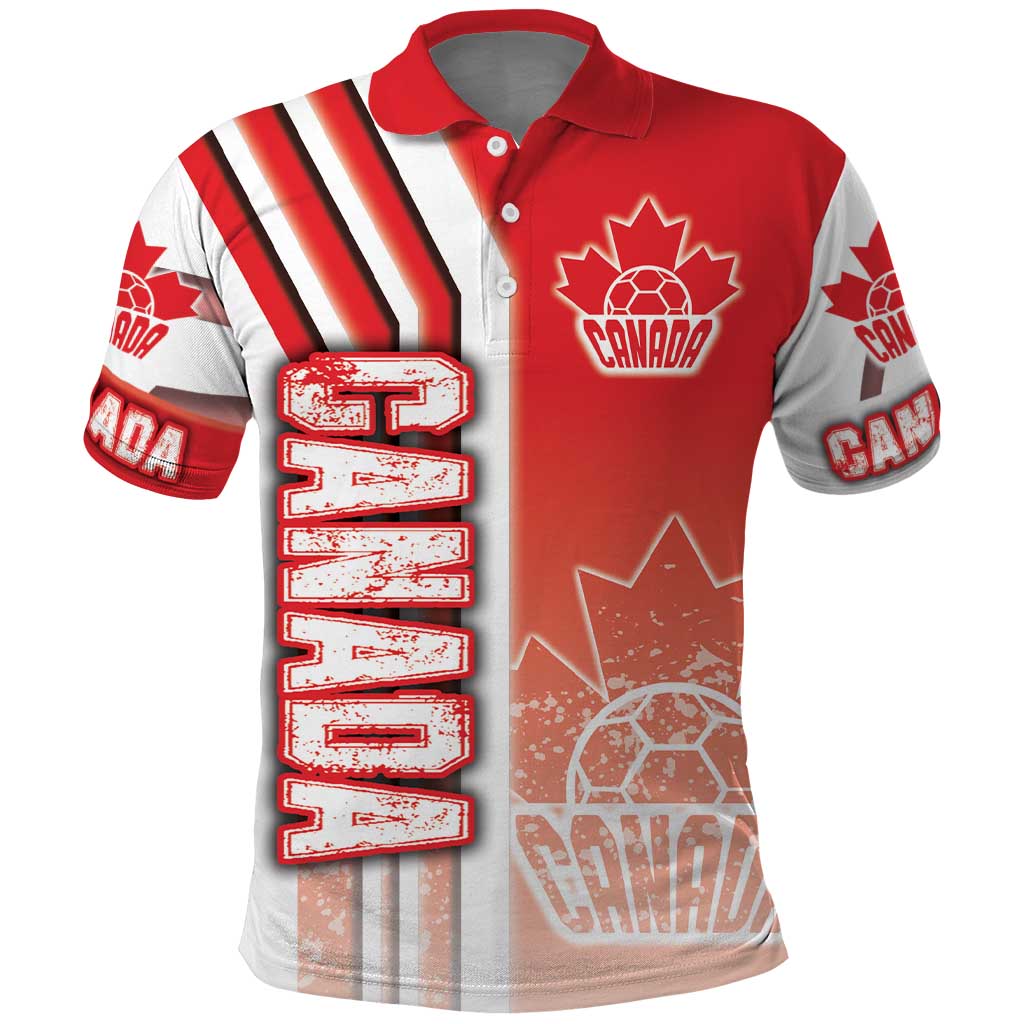 Canada Football Polo Shirt Canucks Soccer - Road To Champion DT03