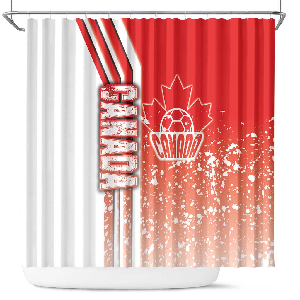 Canada Football Shower Curtain Canucks Soccer - Road To Champion DT03