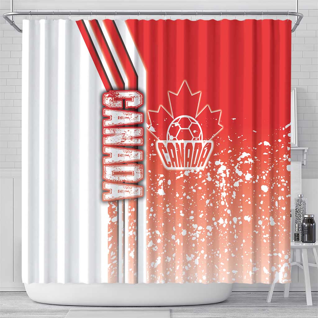 Canada Football Shower Curtain Canucks Soccer - Road To Champion DT03