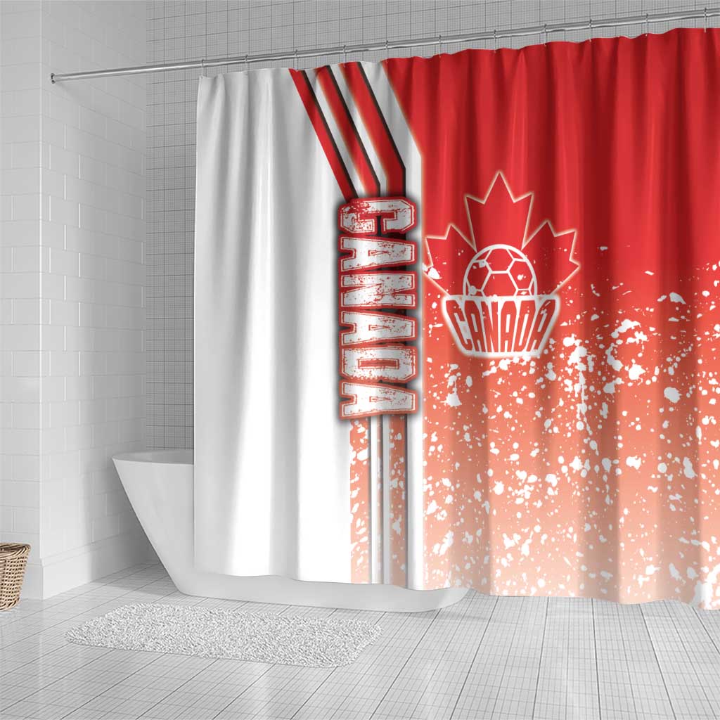 Canada Football Shower Curtain Canucks Soccer - Road To Champion DT03