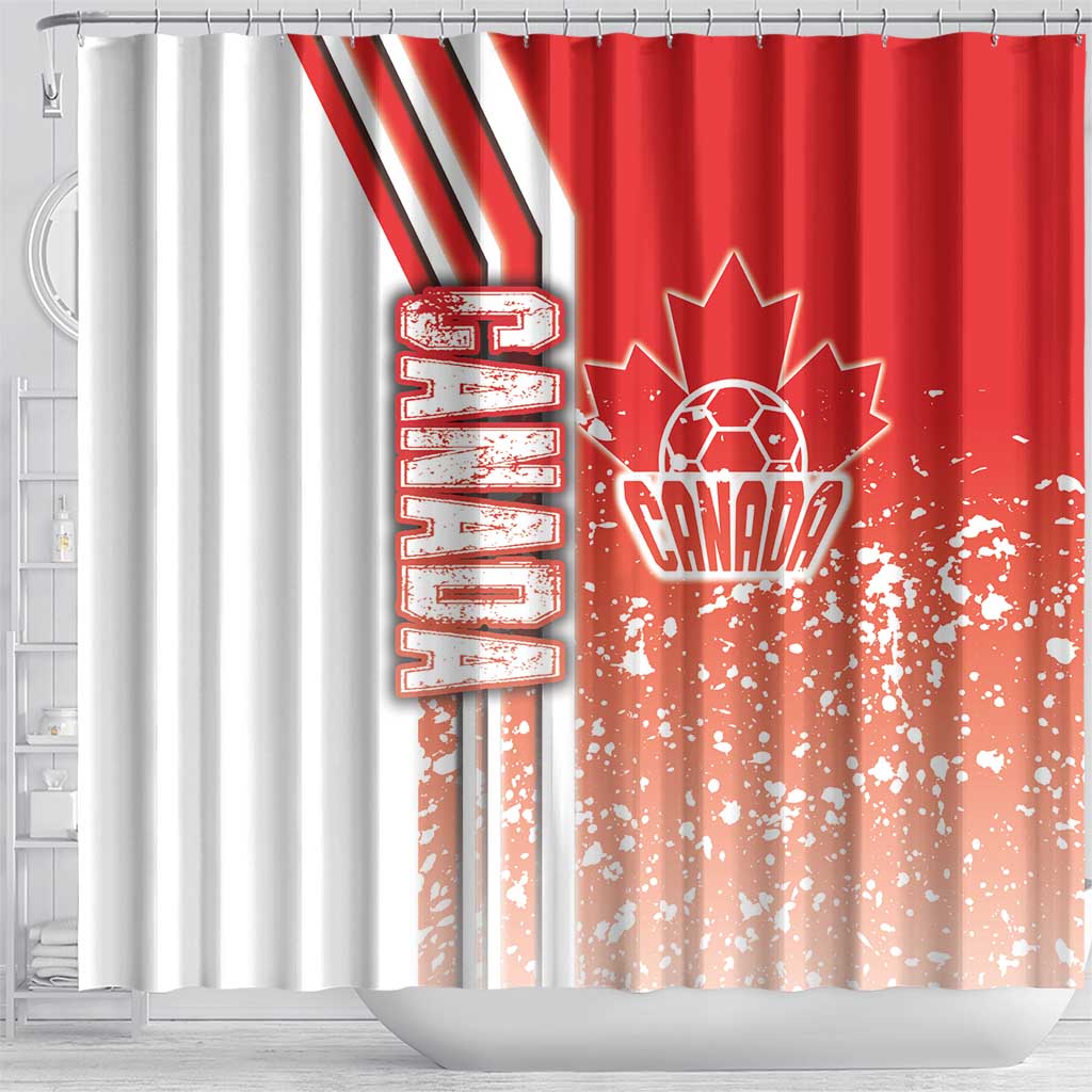 Canada Football Shower Curtain Canucks Soccer - Road To Champion DT03