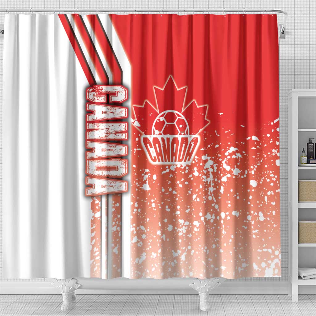 Canada Football Shower Curtain Canucks Soccer - Road To Champion DT03