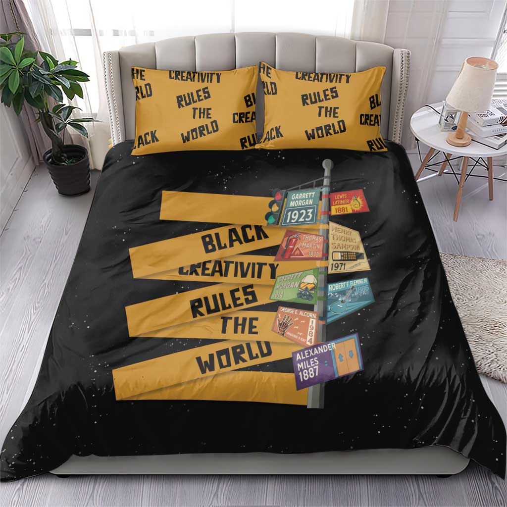 African Creativity Bedding Set Black Creativity Rules The World DT03
