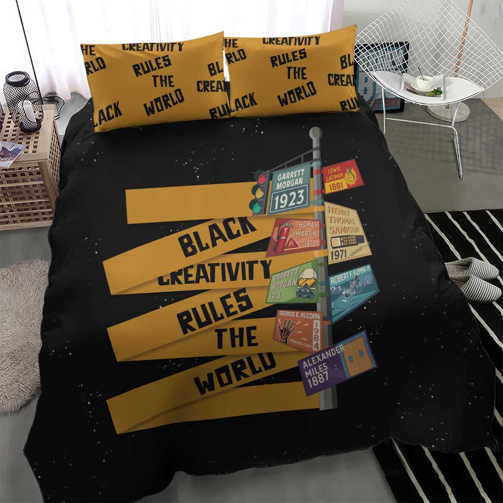 African Creativity Bedding Set Black Creativity Rules The World DT03