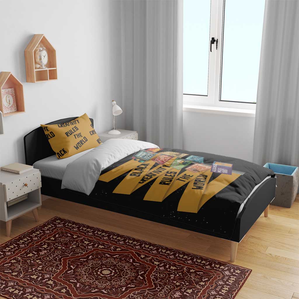 African Creativity Bedding Set Black Creativity Rules The World DT03
