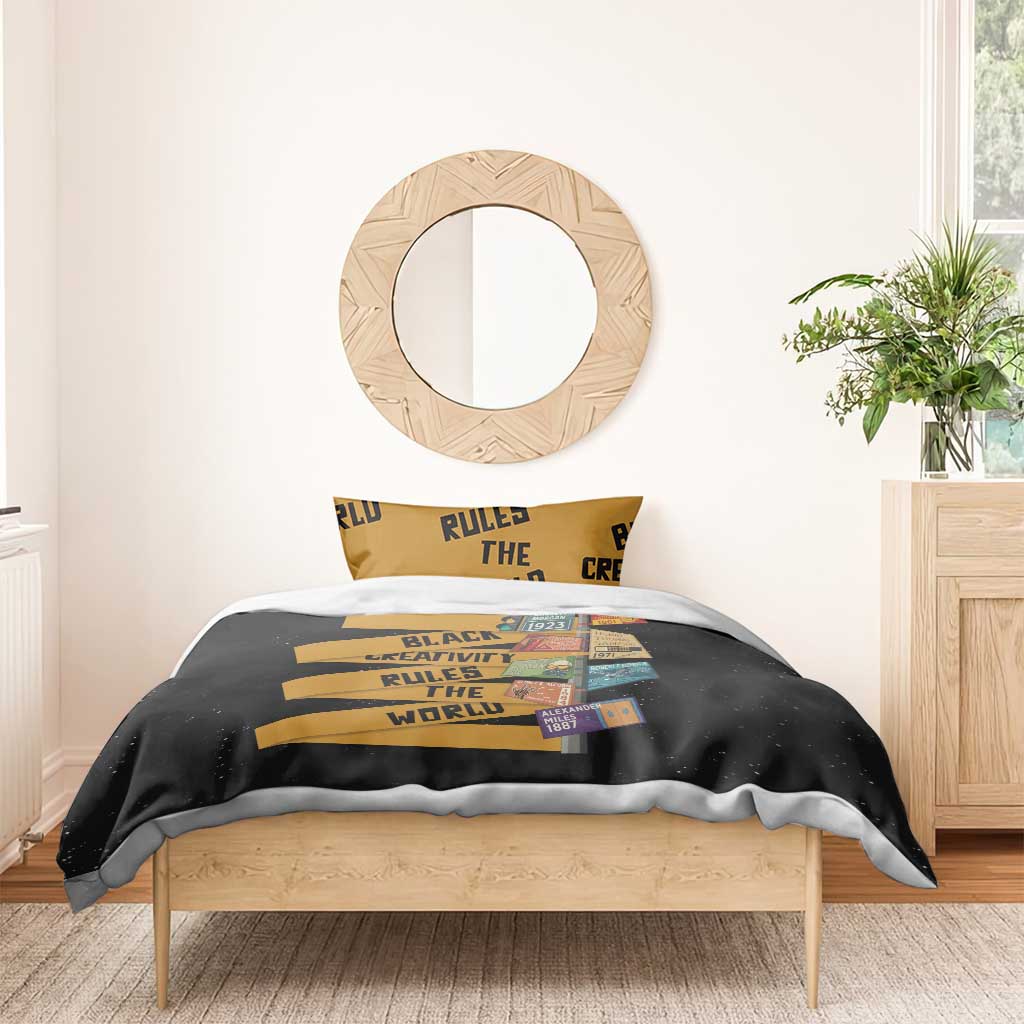 African Creativity Bedding Set Black Creativity Rules The World DT03