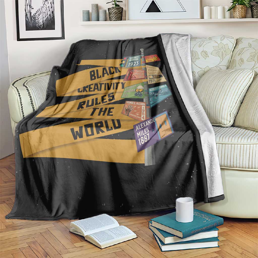 African Creativity Blanket Black Creativity Rules The World DT03