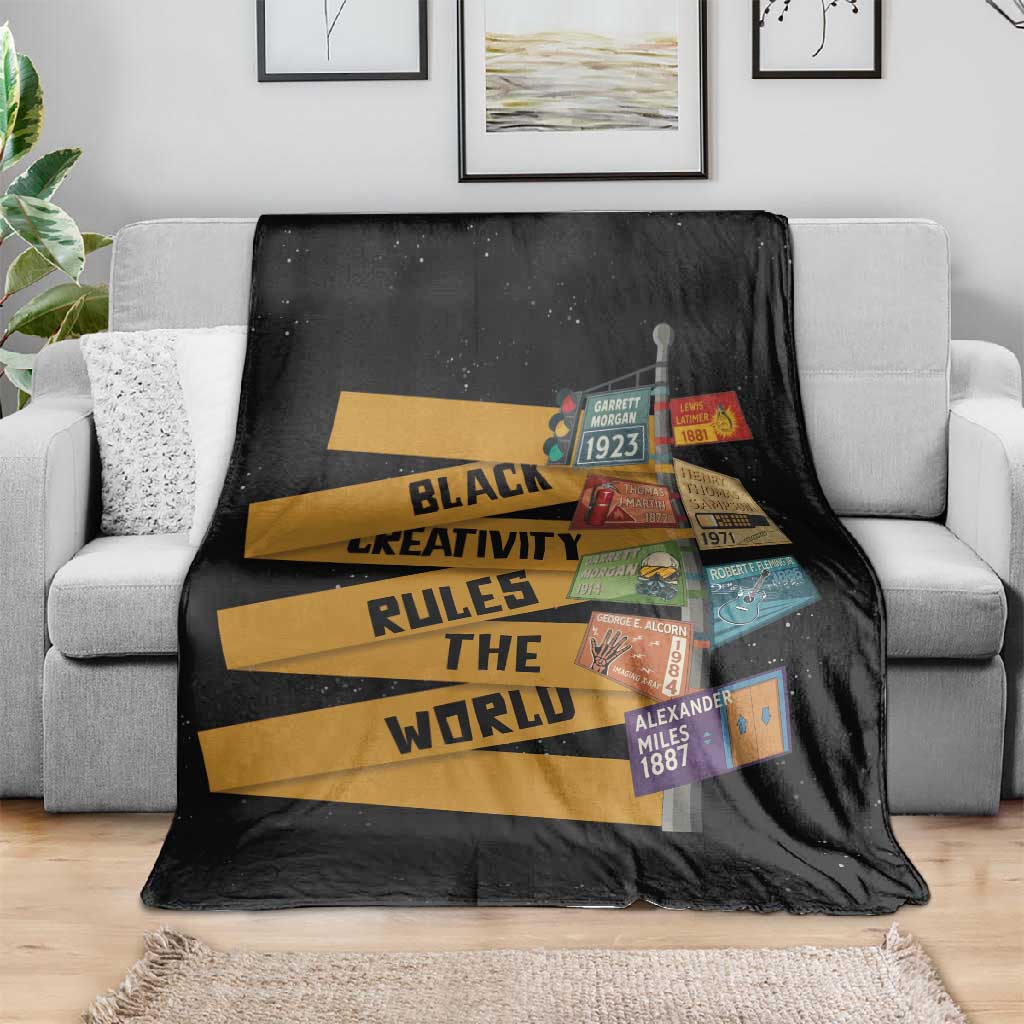 African Creativity Blanket Black Creativity Rules The World DT03
